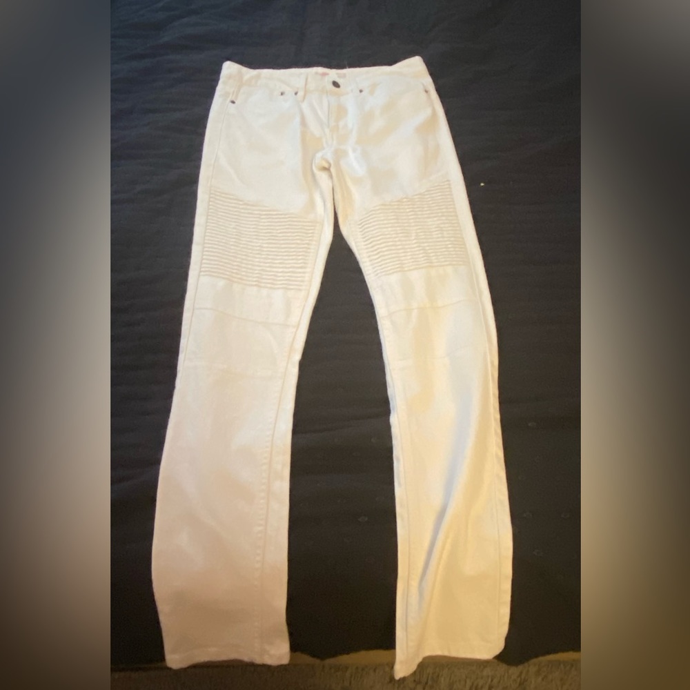 Brooklynn Cloth Suoer Skinny White Jeans W30